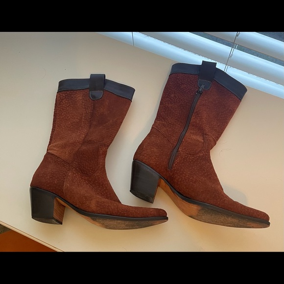 Cowboy Boots From Argentina with Suede/Leather - Picture 5 of 9
